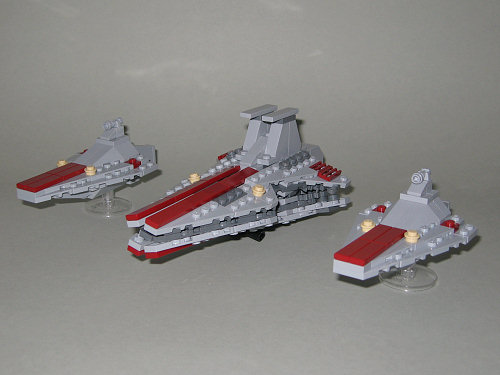 Venator and two Acclamators front/left angle