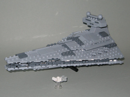 Size comparison with the MIDI Star Destroyer (LEGO set 8099)