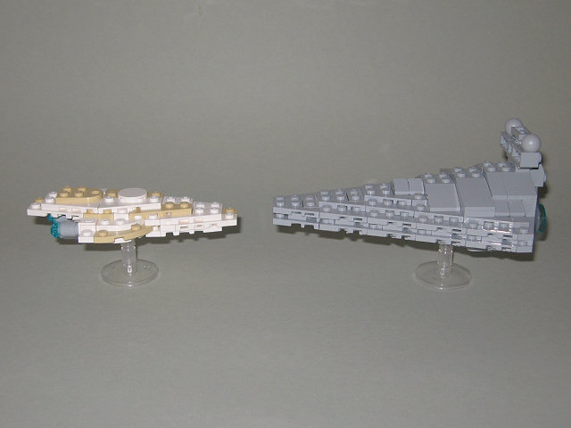 to scale with the Imperial Star Destroyer